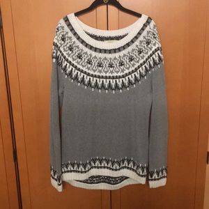 Grey Fair Isle Sweater